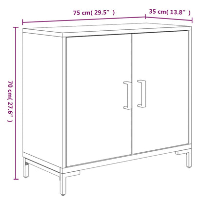 Skjenk Brun 75x35x70 cm heltre furu