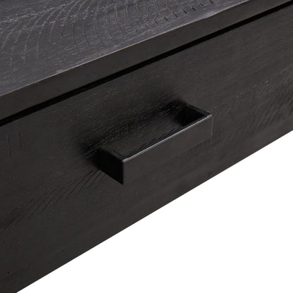 Salongbord Sofabord Svart 90x50x35 cm heltre furu