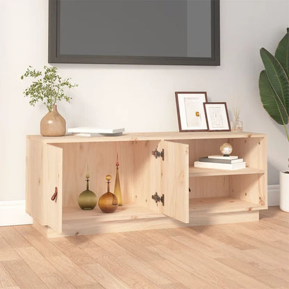 TV-Møbel Tre TV-benk heltre furu 105x34x40 cm