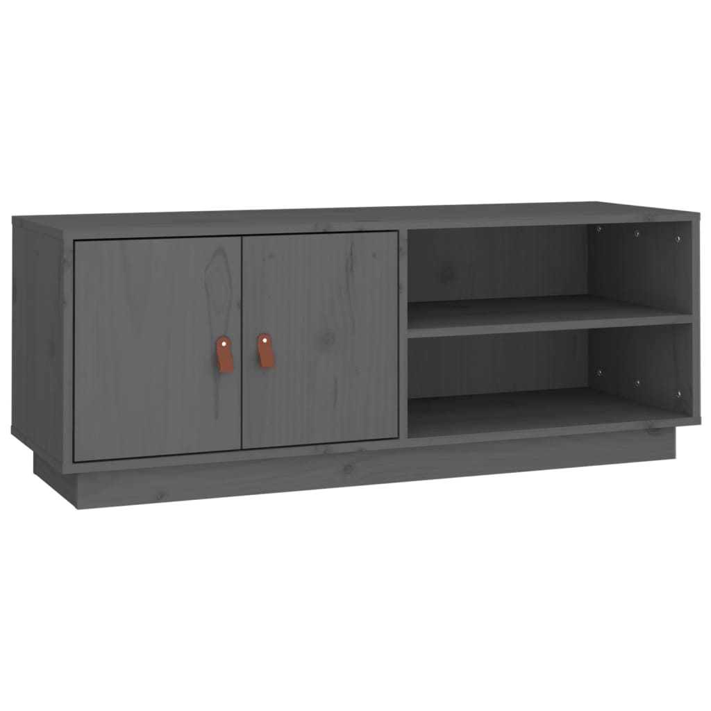 TV-Møbel Grå TV-benk 105x34x40 cm heltre furu