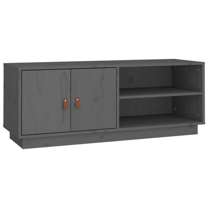 TV-Møbel Grå TV-benk 105x34x40 cm heltre furu