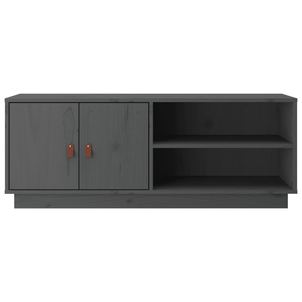 TV-Møbel Grå TV-benk 105x34x40 cm heltre furu