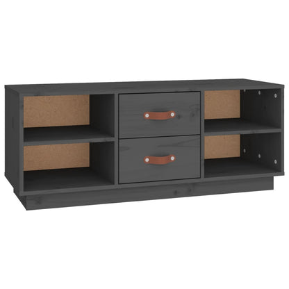 TV-Møbel Grå TV-benk 100x34x40 cm heltre furu