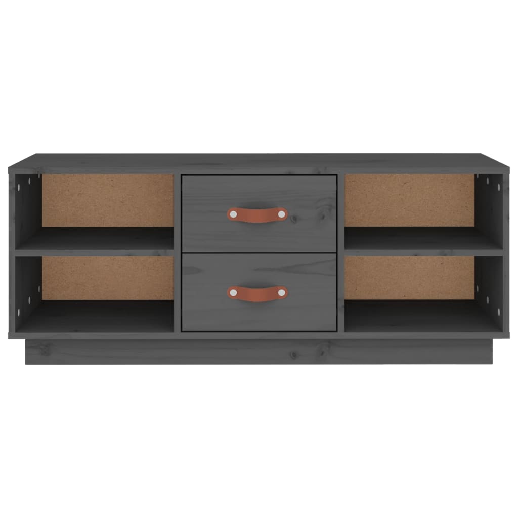 TV-Møbel Grå TV-benk 100x34x40 cm heltre furu