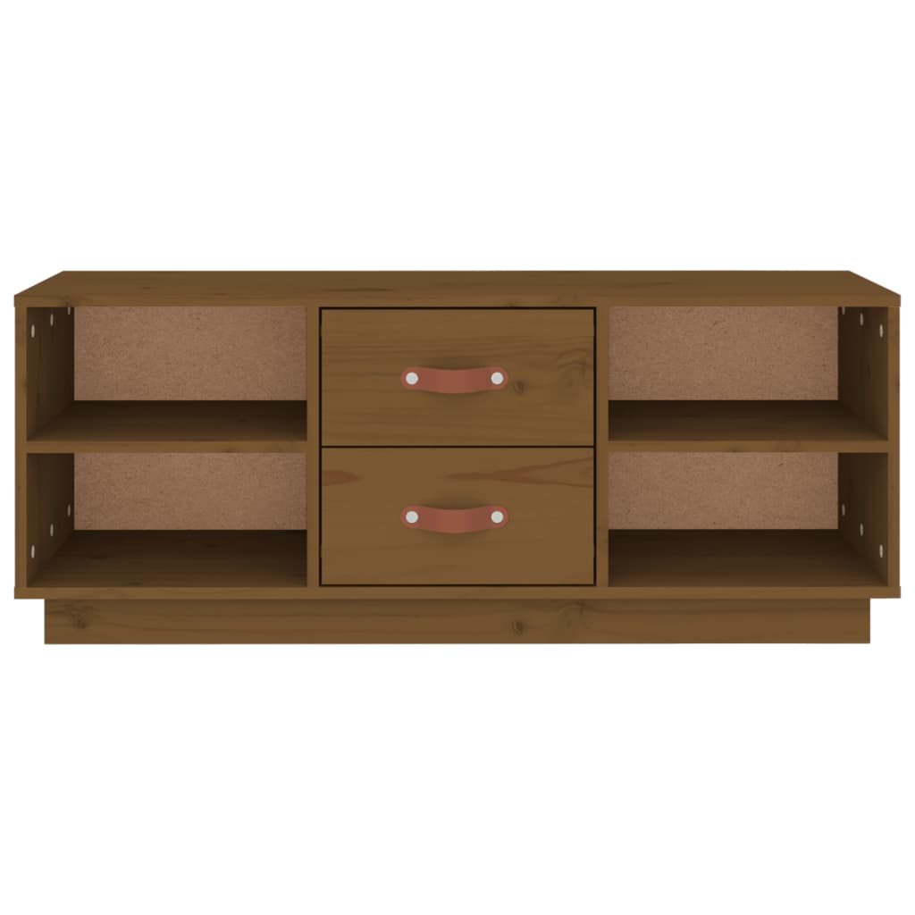 TV-Møbel Honningbrun TV-benk 100x34x40 cm heltre furu