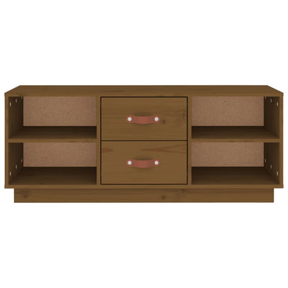 TV-Møbel Honningbrun TV-benk 100x34x40 cm heltre furu
