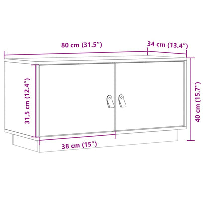 TV-Møbel Tre Tv-benk heltre furu 80x34x40 cm