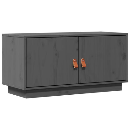 TV-Møbel Grå Tv-benk 80x34x40 cm heltre furu