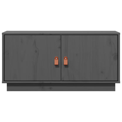 TV-Møbel Grå Tv-benk 80x34x40 cm heltre furu