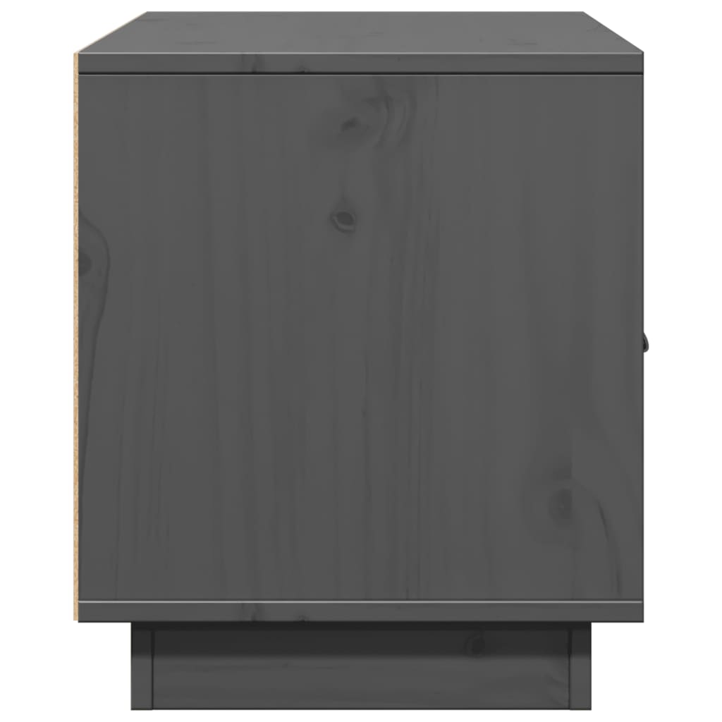 TV-Møbel Grå Tv-benk 80x34x40 cm heltre furu