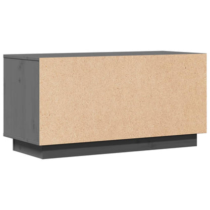 TV-Møbel Grå Tv-benk 80x34x40 cm heltre furu