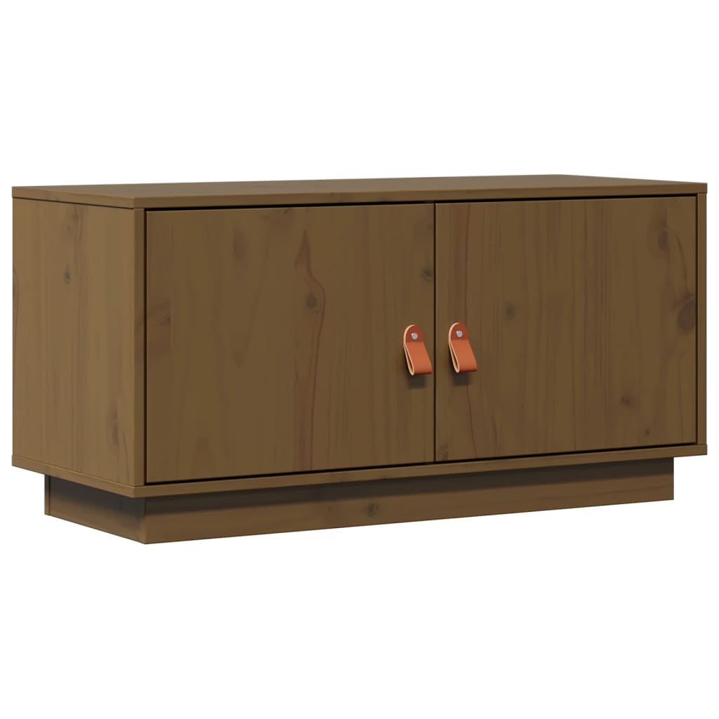 TV-Møbel Brun Tv-benk Honningbrun 80x34x40 cm heltre furu