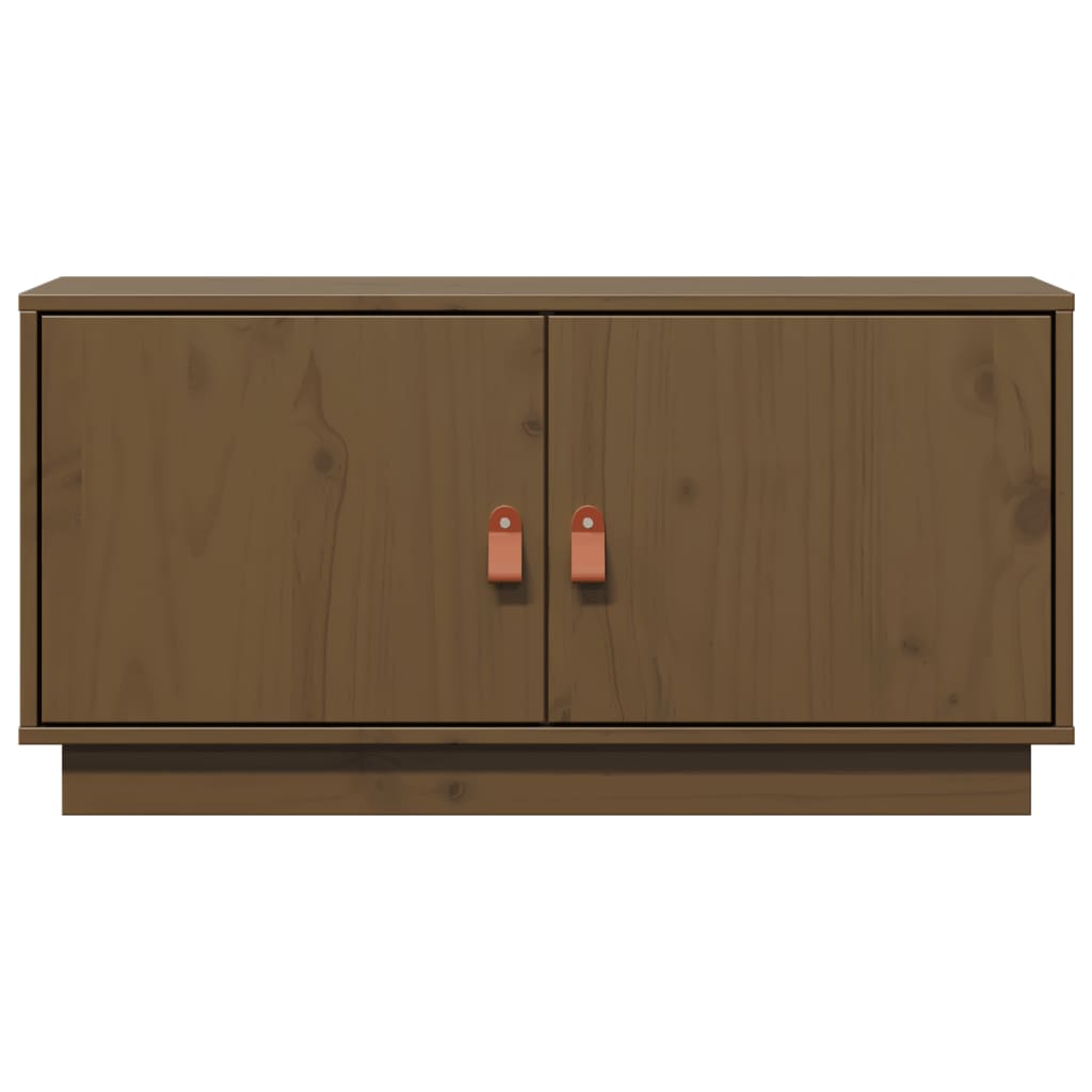 TV-Møbel Brun Tv-benk Honningbrun 80x34x40 cm heltre furu