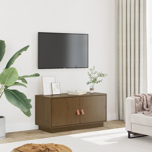 TV-Møbel Brun Tv-benk Honningbrun 80x34x40 cm heltre furu
