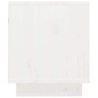 TV-Møbel Hvit Tv-benk 70x34x40 cm heltre furu