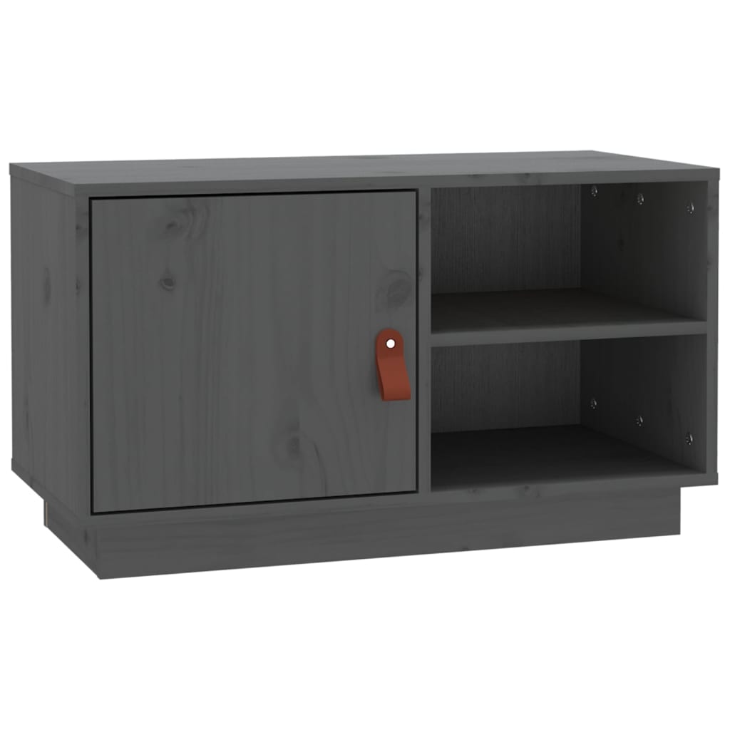 TV-Møbel Grå Tv-benk 70x34x40 cm heltre furu