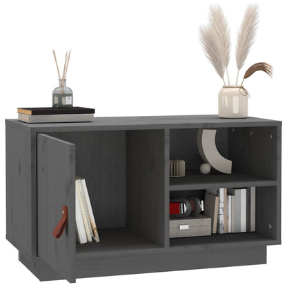 TV-Møbel Grå Tv-benk 70x34x40 cm heltre furu