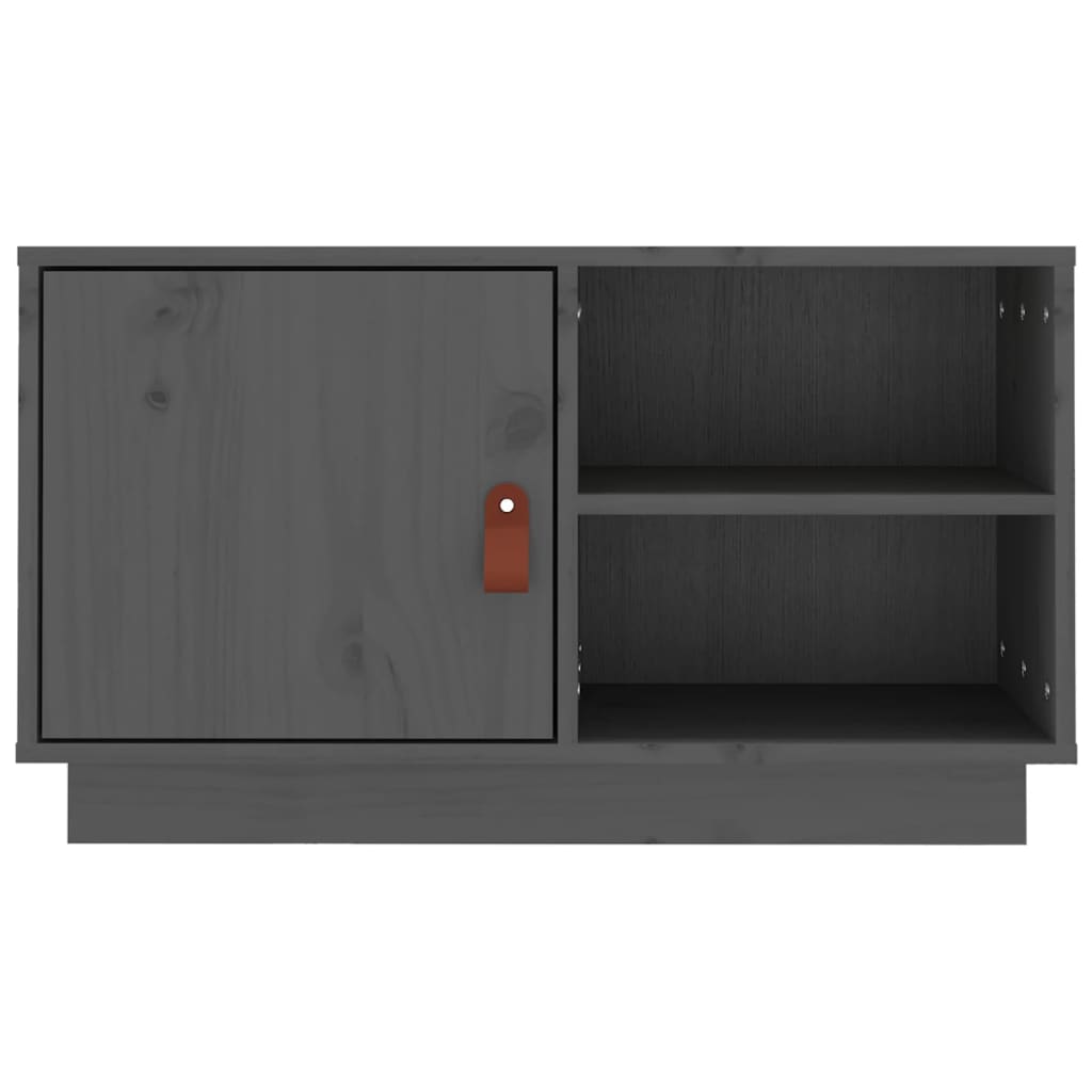 TV-Møbel Grå Tv-benk 70x34x40 cm heltre furu