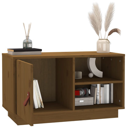 TV-Møbel Brun Tv-benk Honningbrun 70x34x40 cm heltre furu