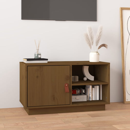 TV-Møbel Brun Tv-benk Honningbrun 70x34x40 cm heltre furu