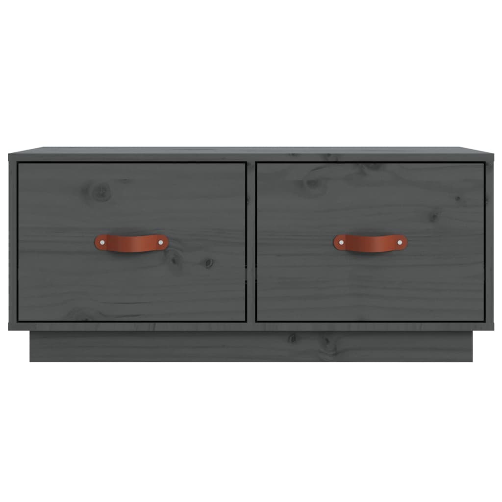 TV-Møbel Grå Tv-benk 80x34x35 cm heltre furu