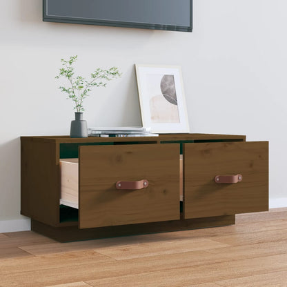TV-Møbel Honningbrun TV-benk 80x34x35 cm heltre furu