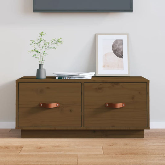 TV-Møbel Honningbrun TV-benk 80x34x35 cm heltre furu