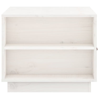 Salongbord Sofabord Hvit 100x50x41 cm heltre furu