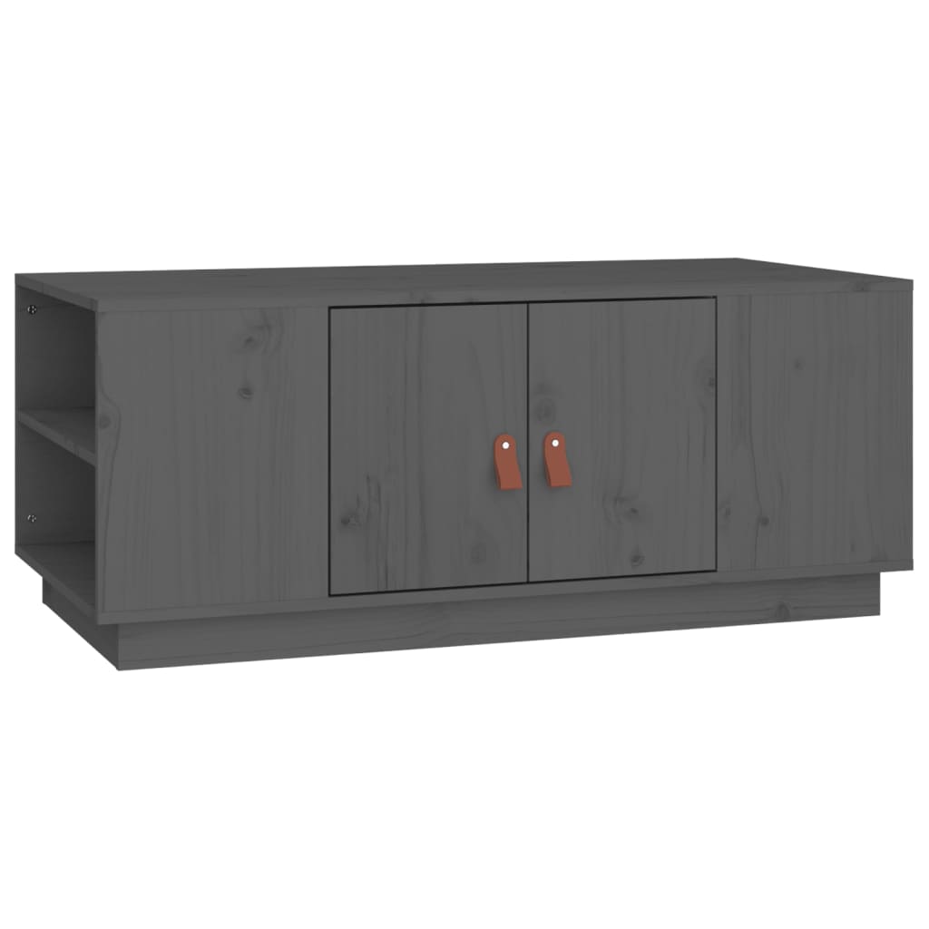 Salongbord Sofabord Grå 100x50x41 cm heltre furu
