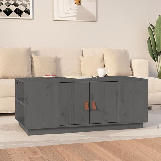 Salongbord Sofabord Grå 100x50x41 cm heltre furu