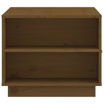 Salongbord Sofabord Tre heltre furu Honningbrun 100x50x41 cm