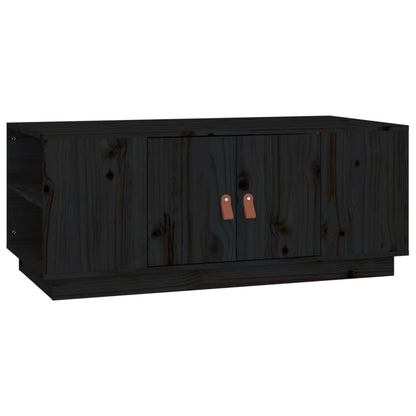 Salongbord Sofabord Svart 100x50x41 cm heltre furu
