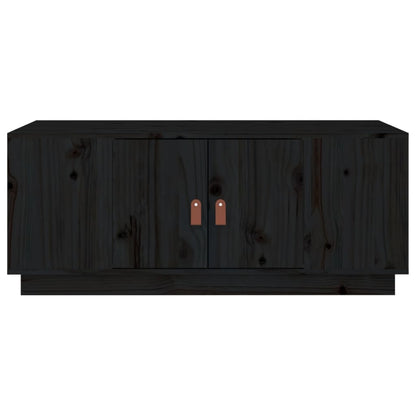 Salongbord Sofabord Svart 100x50x41 cm heltre furu