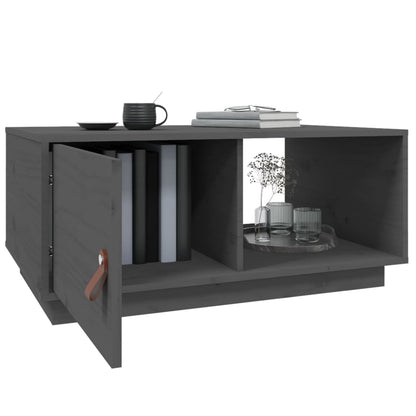 Salongbord Sofabord Grå 80x50x35,5 cm heltre furu