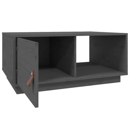 Salongbord Sofabord Grå 80x50x35,5 cm heltre furu