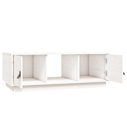 Salongbord Sofabord Hvit 100x50x35 cm heltre furu