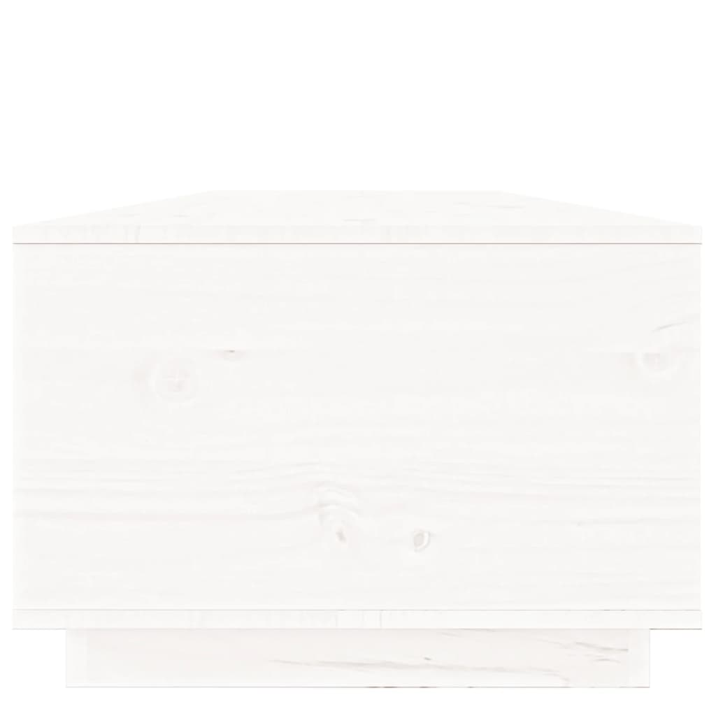 Salongbord Sofabord Hvit 100x50x35 cm heltre furu