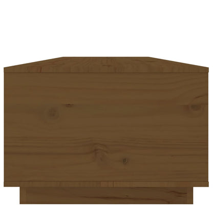 Salongbord Sofabord Tre heltre furu Honningbrun 100x50x35 cm