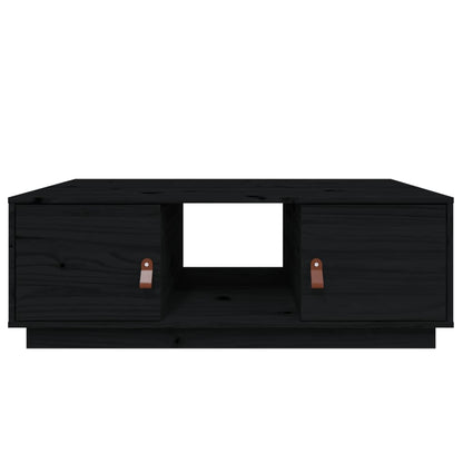 Salongbord Sofabord Svart 100x50x35 cm heltre furu