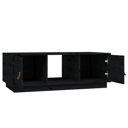 Salongbord Sofabord Svart 100x50x35 cm heltre furu