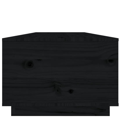 Salongbord Sofabord Svart 100x50x35 cm heltre furu