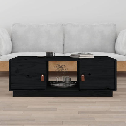 Salongbord Sofabord Svart 100x50x35 cm heltre furu