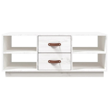 Salongbord Sofabord Hvit 100x50x41 cm heltre furu