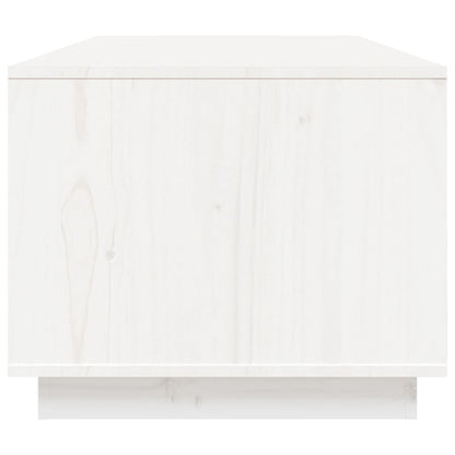 Salongbord Sofabord Hvit 100x50x41 cm heltre furu