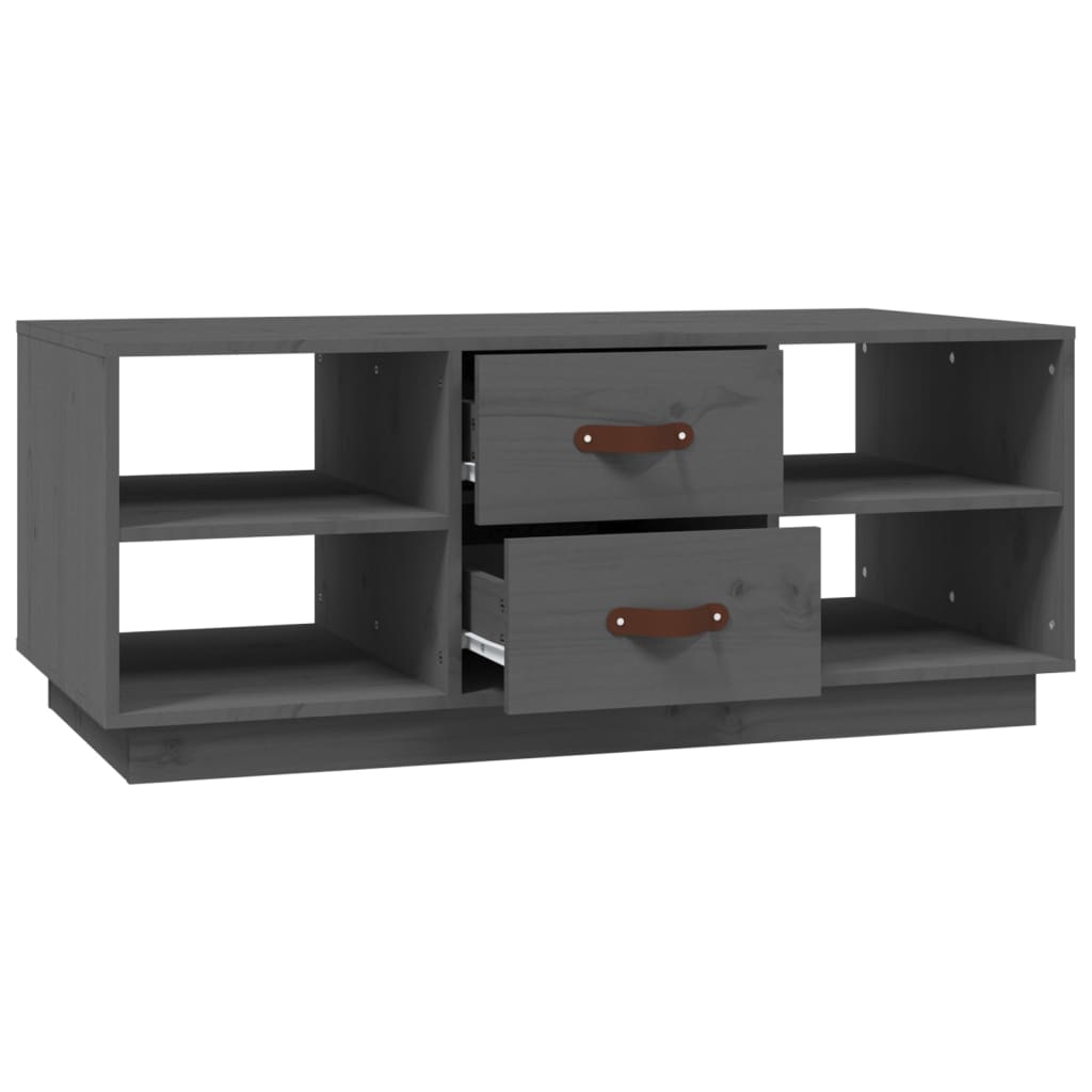 Salongbord Sofabord Grå 100x50x41 cm heltre furu