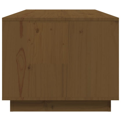 Salongbord Sofabord Tre heltre furu Honningbrun 100x50x41 cm