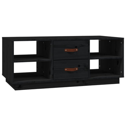 Salongbord Sofabord Svart 100x50x41 cm heltre furu