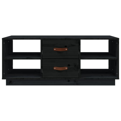 Salongbord Sofabord Svart 100x50x41 cm heltre furu