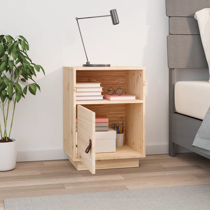 Nattbord Sengbord Tre heltre furu 40x34x55 cm