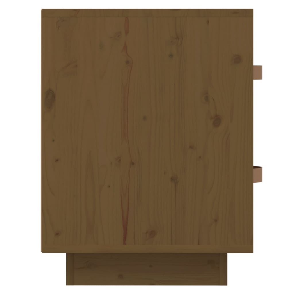 Nattbord Sengbord Honningbrun 40x34x45 cm heltre furu